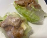 【お一人様つまみ】春のミニ豚チー野菜巻き作り方3写真