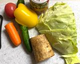 スプーンで食べる長芋入りコールスロー作り方1写真