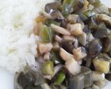 ナスとピーマンあんかけ和風甘辛スパ作り方5写真