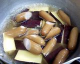 さつま芋とウインナーのコンソメ煮作り方3写真