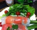 生春巻きとアジア風そうめんのワンプレート作り方2写真