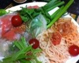 生春巻きとアジア風そうめんのワンプレート作り方5写真
