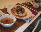薬味たっぷり豚竜田と揚げナスのそうめん作り方7写真