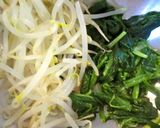 超簡単美味＊ほうれん草ともやし＊のり和え作り方1写真