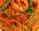 エビとアスパラのトマトクリームパスタ作り方6写真