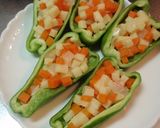 カラフル野菜！ピーマン詰めブタ肉包み焼☆作り方3写真