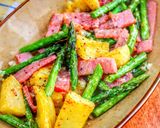 新じゃがとアスパラとベーコンのマヨ炒め作り方6写真
