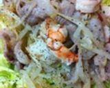 ニラ入り塩だれの豚こま炒めと春キャベツ☆作り方20写真