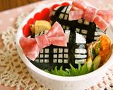 ＊キャラ弁＊　チェックのおにぎり♡作り方5写真