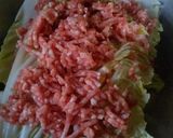 白菜とひき肉のコンソメ蒸し作り方2写真
