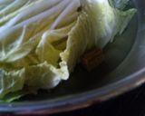 白菜とひき肉のコンソメ蒸し作り方4写真
