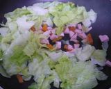 フライパン1つで　レタスチーズ炒め作り方2写真