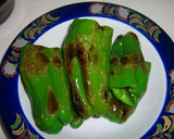 虎皮青椒　(焼ピーマンと豚肉の炒め）作り方5写真