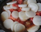 夏煮物★豚肉トマト大根煮物(煮物スープ)作り方6写真