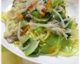 豚バラと青梗菜のとろみ塩ダレ炒め作り方6写真