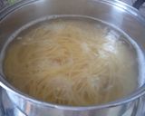 たけのこと塩昆布の和風スパゲティー作り方4写真