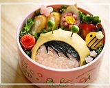 ミツバチ頭巾の女の子＊キャラ弁作り方5写真