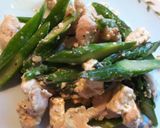 ルクエ☆鶏肉アスパラのクリームチーズ和え作り方4写真