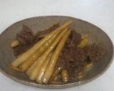 たけのこと牛肉deきんぴら作り方4写真