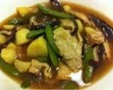 豚肉とスナップえんどうの八宝菜風作り方6写真