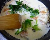 鮭とほうれん草のフェットチーネ作り方9写真