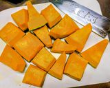 だしパックで簡単かぼちゃの煮物作り方1写真