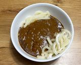 材料3つ・電子レンジでカレーうどん♪作り方4写真