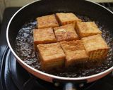 簡単☆厚揚げとめんつゆで揚げ出し豆腐風☆作り方2写真