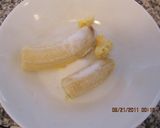 レンジで完熟に！バナナペースト・トースト作り方1写真