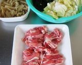 たけのこの煮物で中華味の野菜炒め作り方1写真