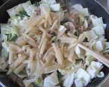たけのこの煮物で中華味の野菜炒め作り方4写真