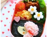 ふわふわヘアのプードルちゃん*キャラ弁作り方7写真