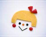 レトロチックな女の子＊キャラ弁作り方2写真