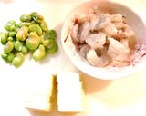 ✿そら豆と海老のトロトロたまごあんかけ✿作り方1写真