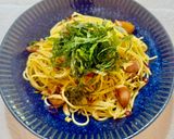 えびチャーハンの素で大葉ペペロンチーノ作り方12写真