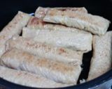 豚挽き肉の湯葉巻　★ツワエロージャン作り方4写真