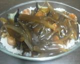ナスとソーセージのカレーハヤシドリア風作り方6写真