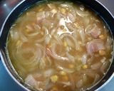 新玉ねぎとベーコンのカレー風味スープ作り方4写真