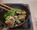 肉詰めピーマンのソース照り焼き♪作り方3写真