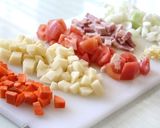 旬のトマトで作りたい。ミネストローネ作り方1写真