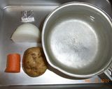 野菜だけ~コンソメスープ^^作り方1写真