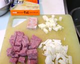 ✿チーズコンビーフ オムレツ✿作り方1写真