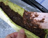 ドラ焼き風、野ヨモギケーキ作り方6写真