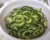 ゆなさや家のゴーヤ卵☆白だしで♪作り方1写真