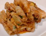 ズッキーニの豚バラ巻きの甘辛焼き作り方16写真