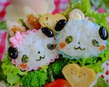 簡単キャラ弁☆カップでパンダカップル❤作り方5写真