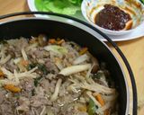 韓国　牛肉の寄せ鍋　プルコギチョンゴル作り方6写真