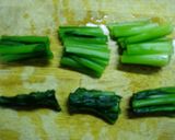 ヘルシー！小松菜の粒マスタード和え作り方1写真