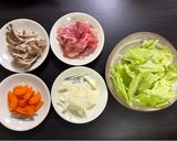 豚肉と野菜の炒め物・1人前作り方1写真
