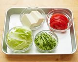 担々風豚しゃぶ豆腐サラダ作り方2写真